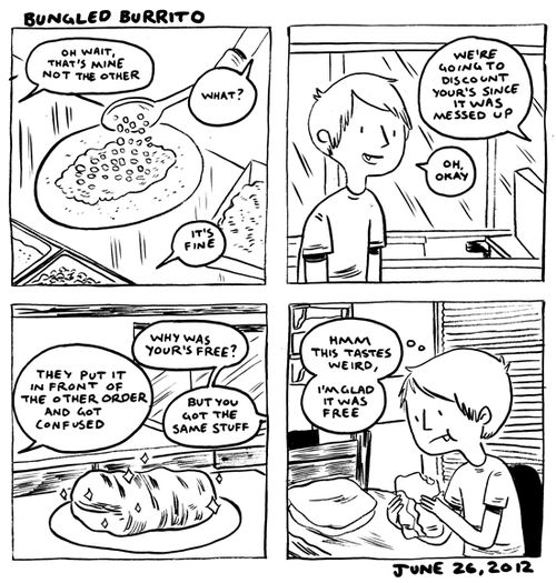 in which I get some free but not great food 
