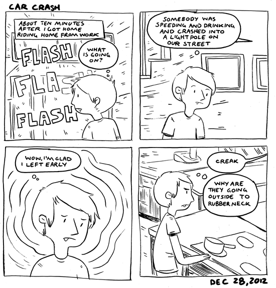 in which a narrow miss 