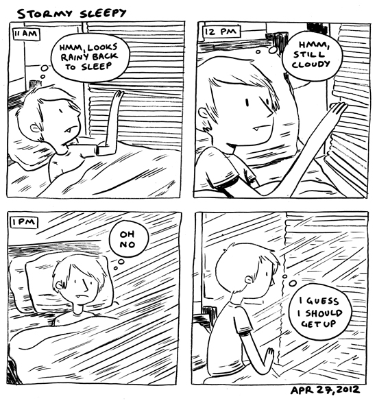 in which it is a good day for sleeping 